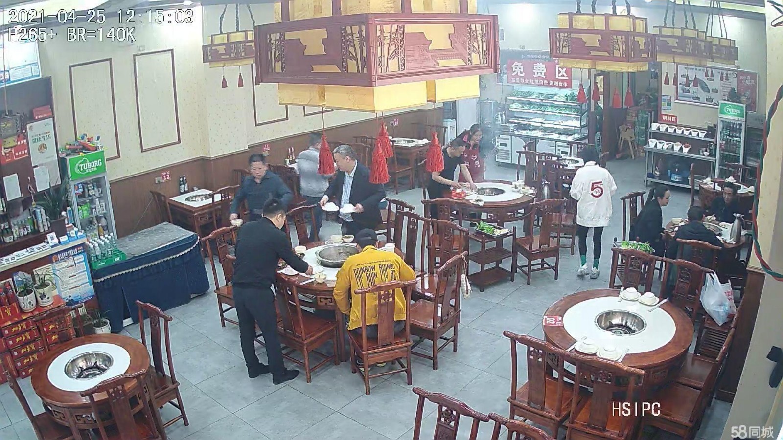 (转让)餐饮美食一条街，门面宽带