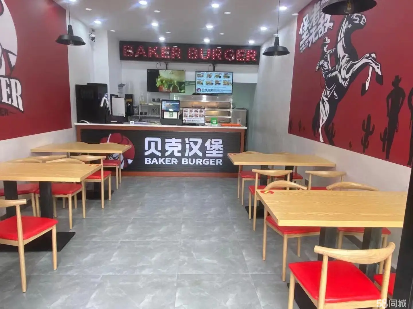(转让)本人要去外地现经营汉堡店低价转让，接手可直接经营