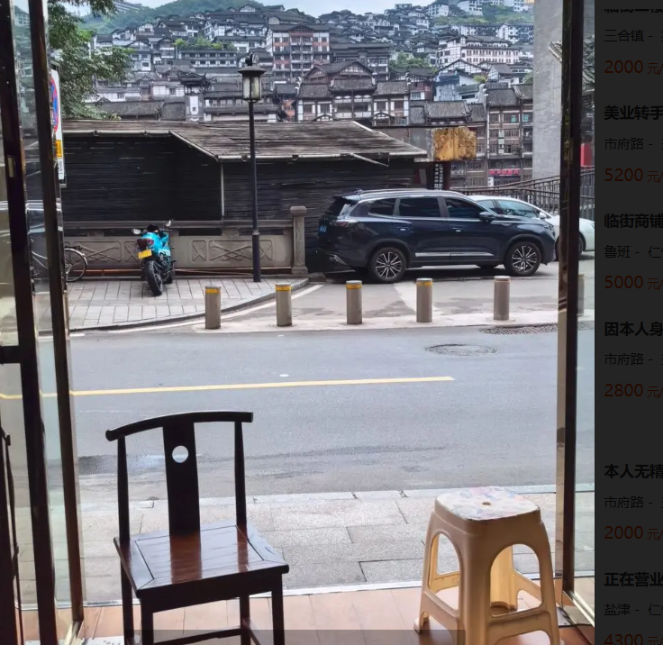 仁怀茅台镇酒业公司临街门面转让（可空转）